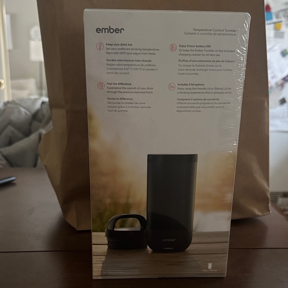 Ember Black Temperature Control Tumbler 16oz - Picture 3 of 4